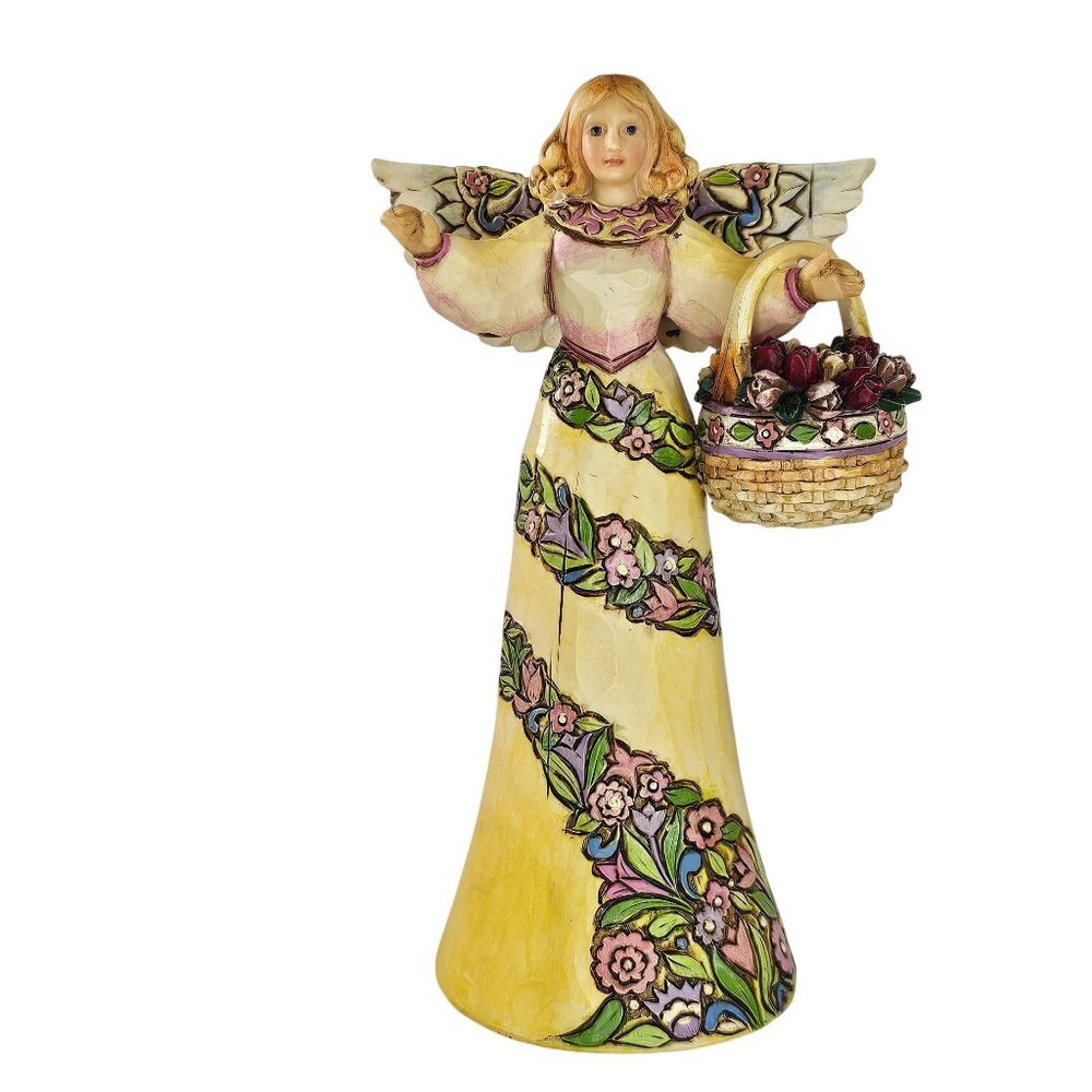 Jim Shore Heartwood Creek Peace In The Garden Angel Figurine #4007851 5"